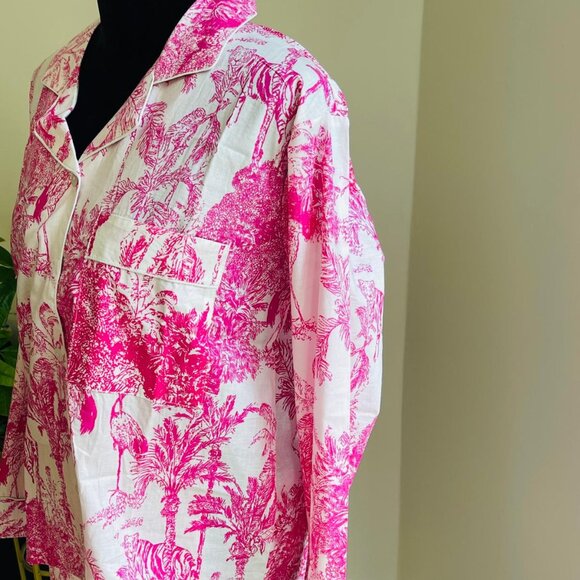 BRAND NEW Hand Block Print Cotton Pajama Set Bridesmaid Pajamas Dresses - Picture 6 of 9